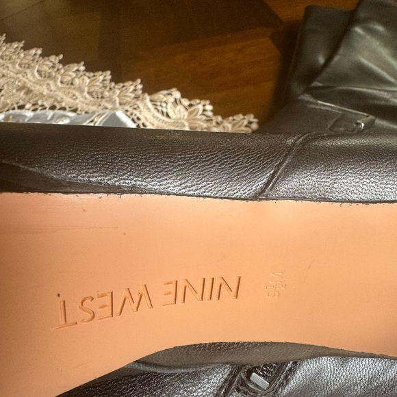 Nine West black high heel boots NWOB - Picture 3 of 7